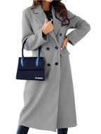 Kennedy - Women's Double-Breasted Notch-Collar Coat