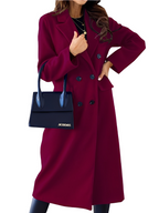 Kennedy - Women's Double-Breasted Notch-Collar Coat