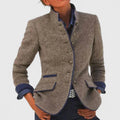 Kim - Women's Button-Front Knit Blazer