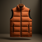 Lennox - Men's Quilted Puffer Vest with Zip Pockets