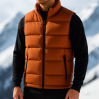Lennox - Men's Quilted Puffer Vest with Zip Pockets
