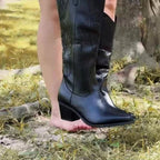 Liliana - Women's Embroidered Western Knee-High Boots
