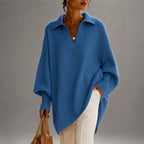 Lorenza - Women's Polo Batwing Sleeve Sweater 5