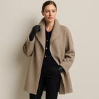 Lucinda - Women's Oversized Shawl Collar Wool Coat