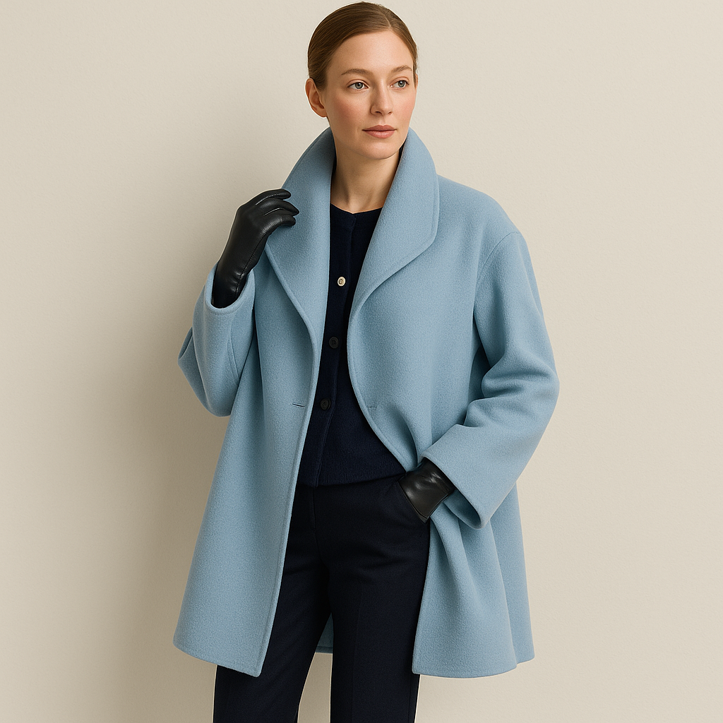 Lucinda - Women's Oversized Shawl Collar Wool Coat