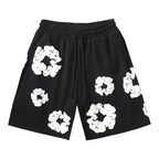 Maggie - Men's Floral Graphic Shorts with Drawstring Waist