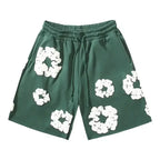 Maggie - Men's Floral Graphic Shorts with Drawstring Waist