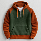 Marc - Men's Waffle-Knit Half-Zip Hoodie
