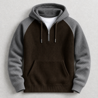 Marc - Men's Waffle-Knit Half-Zip Hoodie