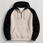 Marc - Men's Waffle-Knit Half-Zip Hoodie