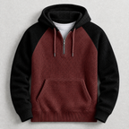 Marc - Men's Waffle-Knit Half-Zip Hoodie