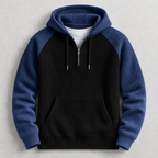 Marc - Men's Waffle-Knit Half-Zip Hoodie