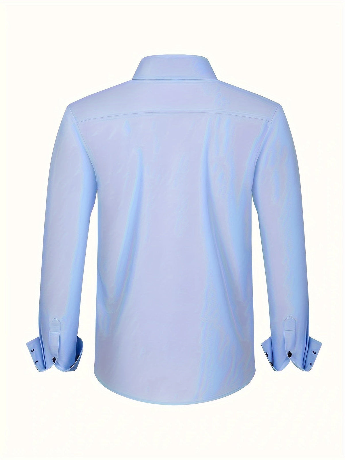 Marcello - Men's Button-Front Shirt with Contrasting Cuff Detail