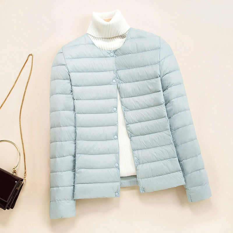 Marisol - Women's Quilted Puffer Jacket with Snap-Button Closure