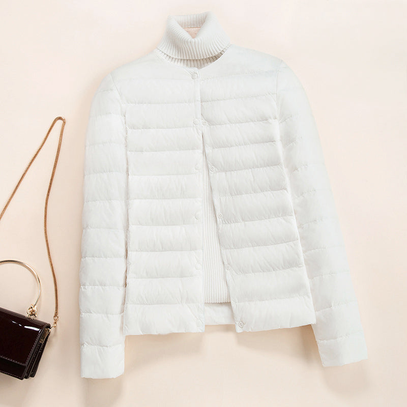 Marisol - Women's Quilted Puffer Jacket with Snap-Button Closure