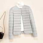 Marisol - Women's Quilted Puffer Jacket with Snap-Button Closure