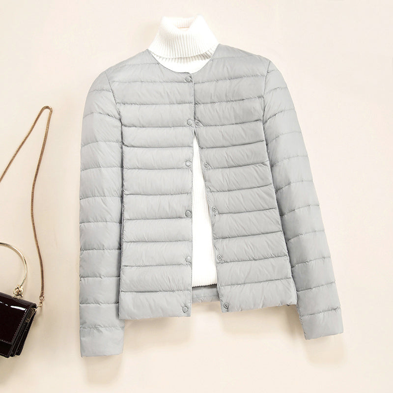 Marisol - Women's Quilted Puffer Jacket with Snap-Button Closure