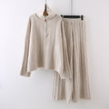 Millie - Women's Knit Sweater & Wide-Leg Pants Matching Set 1