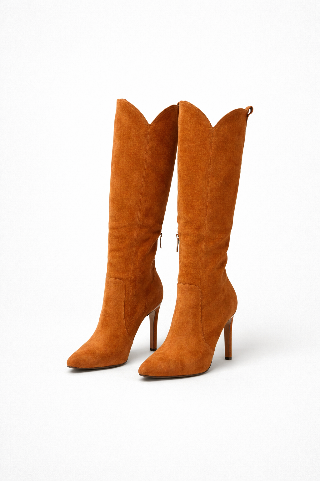 Nataly - Women's Pointed-Toe Knee-High Boots with Stiletto Heel