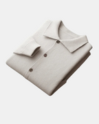 Nicholas - Men's Button-Front Merino Cardigan with Ribbed Trim