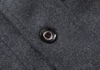 Parker - Men's Notch Lapel Wool Coat with Zip Liner