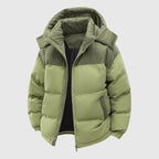 Patrick - Men's Corduroy Panel Quilted Puffer Jacket