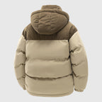 Patrick - Men's Corduroy Panel Quilted Puffer Jacket