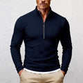 Preston - Men's Slim-Fit Quarter-Zip Ribbed Sweater 1