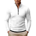 Preston - Men's Slim-Fit Quarter-Zip Ribbed Sweater 2