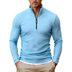 Preston - Men's Slim-Fit Quarter-Zip Ribbed Sweater 3