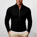 Preston - Men's Slim-Fit Quarter-Zip Ribbed Sweater 4