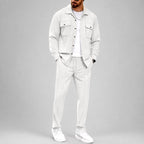 Reed - Men's Button-Up Jacket & Pants Matching Set 2
