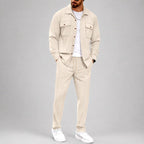 Reed - Men's Button-Up Jacket & Pants Matching Set 3