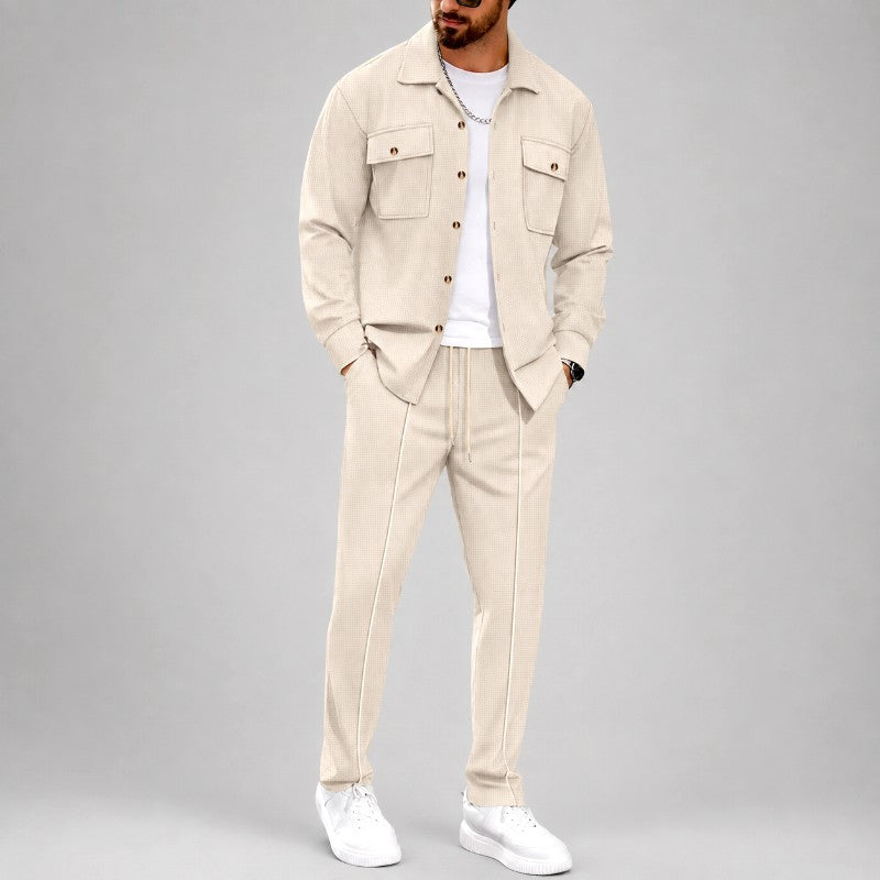 Reed - Men's Button-Up Jacket & Pants Matching Set 3