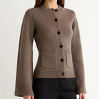 Sabrina - Women's Bell Sleeve Button-Front Knit Cardigan 2