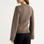 Sabrina - Women's Bell Sleeve Button-Front Knit Cardigan 6