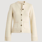 Sabrina - Women's Bell Sleeve Button-Front Knit Cardigan 8
