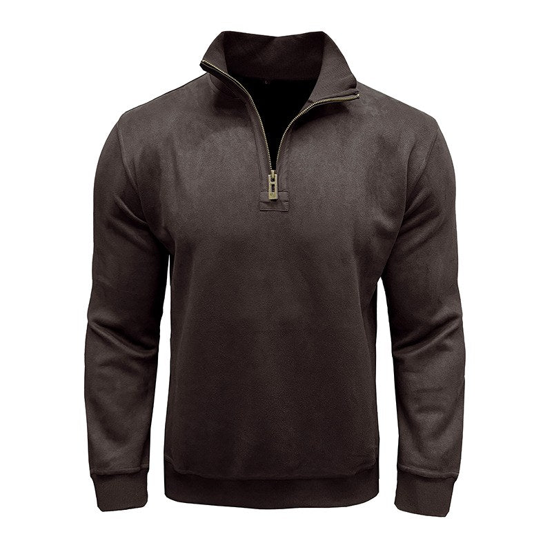 Scott - Men's Long Sleeve Quarter-Zip Sweater 3