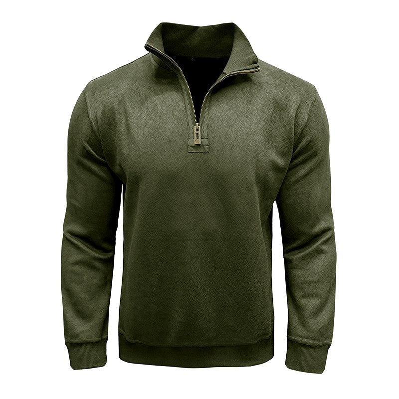 Scott - Men's Long Sleeve Quarter-Zip Sweater 4