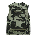 Tobias - Men's Camouflage Utility Vest with Multiple Cargo Pockets