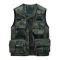 Tobias - Men's Camouflage Utility Vest with Multiple Cargo Pockets