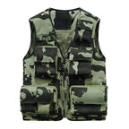 Tobias - Men's Camouflage Utility Vest with Multiple Cargo Pockets