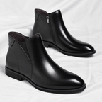 Tonny - Men's Leather Chelsea Boots with Elastic Side Gussets