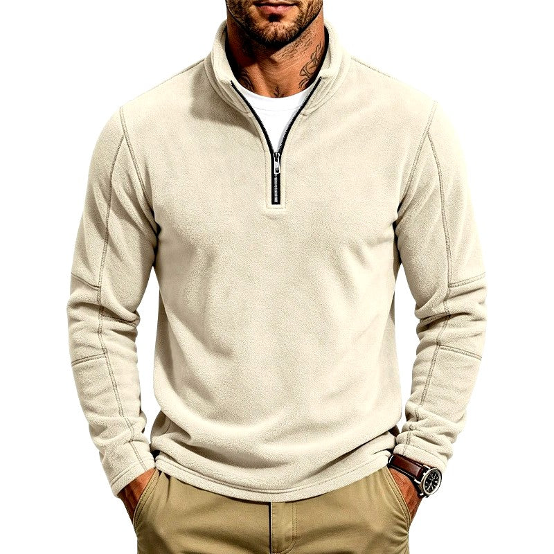 Wayne - Men's Quarter-Zip Fleece Sweatshirt 1