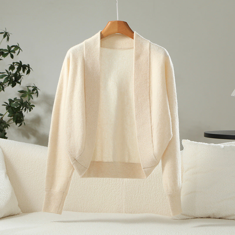 Wilhelmina - Women's Wool Batwing Oversized Cardigan 1