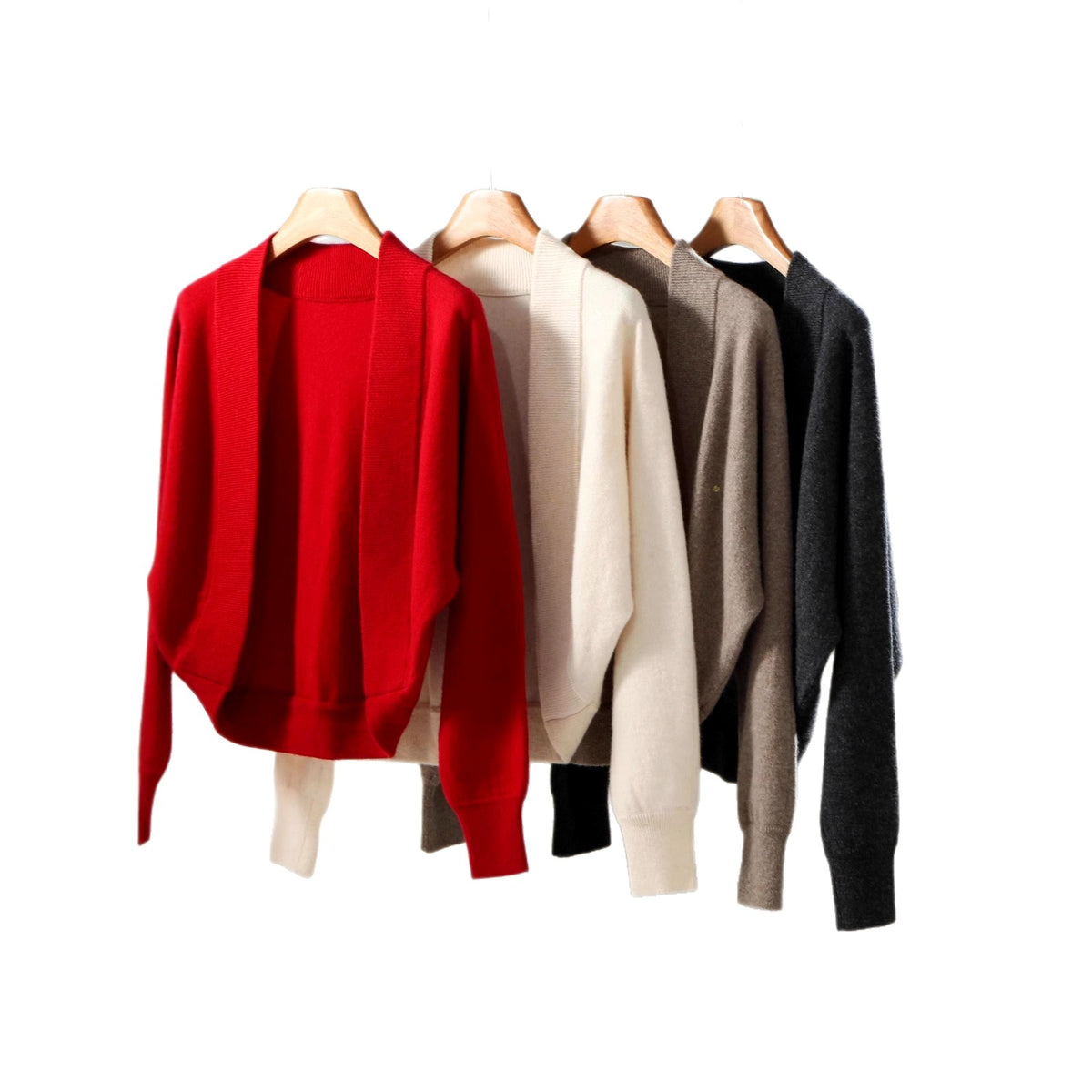 Wilhelmina - Women's Wool Batwing Oversized Cardigan 10