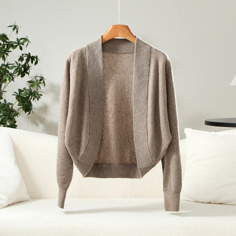 Wilhelmina - Women's Wool Batwing Oversized Cardigan 2